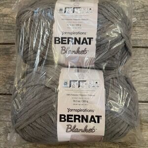 Bernat blanket Dark Gray yarn 2 pack‎